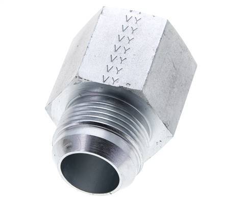 JIC Reducing Nipple UN 1-5/16''-12 Male x 1'' NPT Female Steel 140bar (1967.0psi)