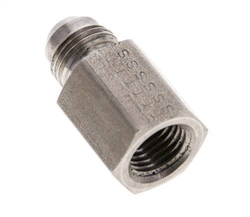 JIC Reducing Nipple UNF 9/16''-18 Male x 1/4'' NPT Female Stainless Steel 275bar (3863.75psi)