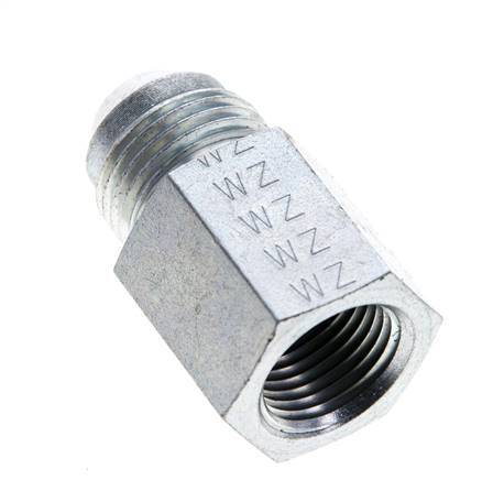 JIC Reducing Nipple UNF 3/4''-16 Male x 3/8'' NPT Female Steel 210bar (2950.5psi)