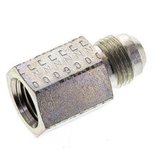 JIC Reducing Nipple UNF 9/16''-18 Male x 1/4'' NPT Female Steel 275bar (3863.75psi)