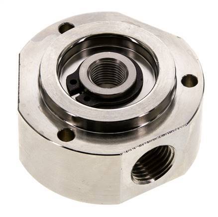 3-Way Rotary Joint 1/8'' x 1/4'' x3/8'' Nickel-plated Brass PUR 0bar (0.0psi)