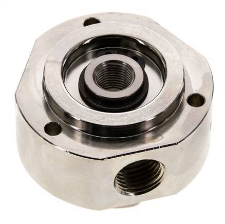 3-Way Rotary Joint 1/8'' x 1/4'' x3/8'' Nickel-plated Brass PUR 0bar (0.0psi)