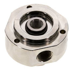3-Way Rotary Joint 1/8'' x 1/4'' x3/8'' Nickel-plated Brass PUR 0bar (0.0psi)