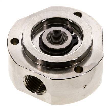 3-Way Rotary Joint 1/8'' x 1/4'' x3/8'' Nickel-plated Brass PUR 0bar (0.0psi)