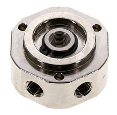 6-Way Rotary Joint 1/8'' x3/8'' Nickel-plated Brass PUR 12bar (168.6psi)