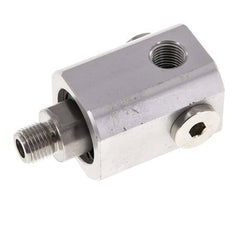 4-way Rotary Joint G1/4'' Aluminium NBR 10bar (140.5psi)