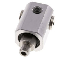 4-way Rotary Joint G1/4'' Aluminium NBR 10bar (140.5psi)
