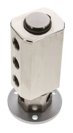 Rotary Joint 3-way G1/4'' Female Nickel-plated Brass PUR 12bar (168.60000000000002psi)