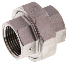 Union Straight Connector Rp1'' Female Stainless Steel Flat Seal PTFE 16bar (224.8psi)