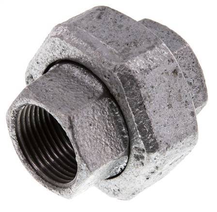 Union Straight Connector Rp3/4'' Female Cast Iron Flat Seal 25bar (351.25psi)