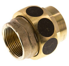 Union Straight Connector Rp1 1/4'' Female Brass Flat Seal Centellen 16bar (224.8psi)