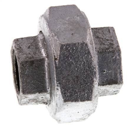 Union Straight Connector Rp3/8'' Female Cast Iron Flat Seal 25bar (351.25psi)