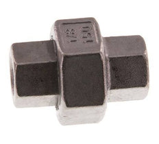 Union Straight Connector Rp1/8'' Female Stainless Steel Flat Seal PTFE 16bar (224.8psi)