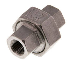 Union Straight Connector Rp1/8'' Female Stainless Steel Flat Seal PTFE 16bar (224.8psi)