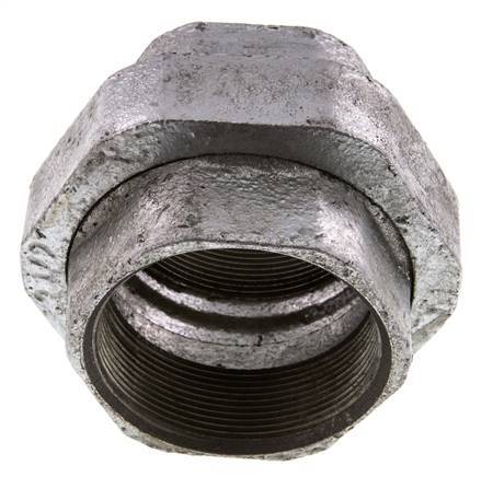 Union Straight Connector Rp2 1/2'' Female Cast Iron Flat Seal 25bar (351.25psi)