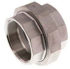 Union Straight Connector Rp2 1/2'' Female Stainless Steel Flat Seal PTFE 16bar (224.8psi)