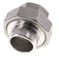 Union Straight Connector Rp1'' Female x 33.7mm Weld End Stainless Steel Conical Seal 16bar (224.8psi)