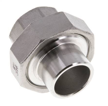 Union Straight Connector Rp3/4'' Female x 26.9mm Weld End Stainless Steel Conical Seal 16bar (224.8psi)