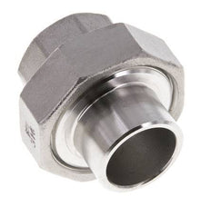 Union Straight Connector Rp3/4'' Female x 26.9mm Weld End Stainless Steel Conical Seal 16bar (224.8psi)