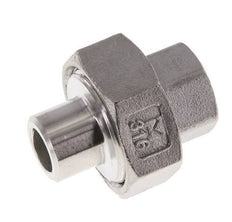 Union Straight Connector Rp1/4'' Female x 13.5mm Weld End Stainless Steel Conical Seal 16bar (224.8psi)