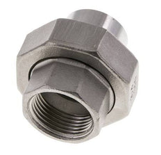 Union Straight Connector Rp3/8'' Female x 17.2mm Weld End Stainless Steel Flat Seal PTFE 150bar (2107.5psi)