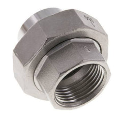 Union Straight Connector Rp1'' Female x 33.7mm Weld End Stainless Steel Flat Seal PTFE 150bar (2107.5psi)