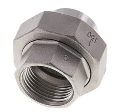 Union Straight Connector Rp1'' Female x 33.7mm Weld End Stainless Steel Flat Seal PTFE 150bar (2107.5psi)