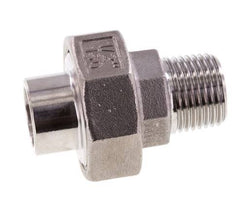 Union Straight Connector R1/2'' Male x 21.3mm Weld End Stainless Steel Conical Seal 16bar (224.8psi)