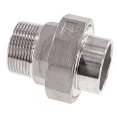 Union Straight Connector R1 1/4'' Male x 42.4mm Weld End Stainless Steel Conical Seal 16bar (224.8psi)