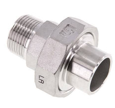 Union Straight Connector R3/4'' Male x 26.9mm Weld End Stainless Steel Flat Seal PTFE 16bar (224.8psi)