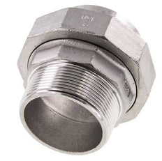 Union Straight Connector R2'' Male x 60.3mm Weld End Stainless Steel Flat Seal PTFE 16bar (224.8psi)
