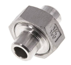 Union Straight Connector 13.5mm Weld End Stainless Steel Conical Seal 16bar (224.8psi)