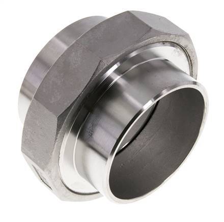 Union Straight Connector 88.9mm Weld End Stainless Steel Conical Seal 16bar (224.8psi)