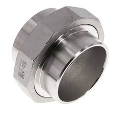 Union Straight Connector 76.1mm Weld End Stainless Steel Conical Seal 16bar (224.8psi)