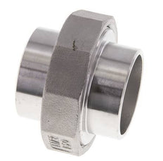 Union Straight Connector 48.3mm Weld End Stainless Steel Conical Seal 16bar (224.8psi)
