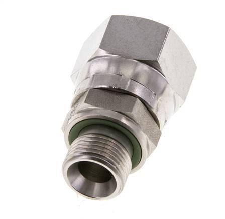 JIC Reducing Nipple UNF 7/8''-14 Female x G3/8'' Male Adjustable Stainless Steel 210bar (2950.5psi)