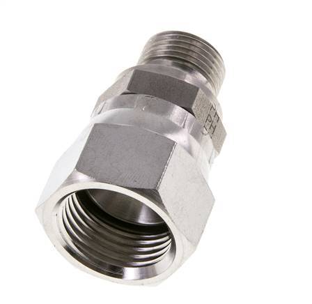 JIC Reducing Nipple UNF 7/8''-14 Female x G3/8'' Male Adjustable Stainless Steel 210bar (2950.5psi)