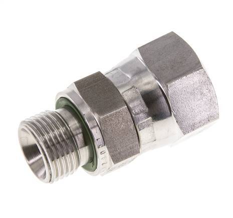 JIC Reducing Nipple UNF 3/4''-16 Female x G3/8'' Male Adjustable Stainless Steel 275bar (3863.75psi)