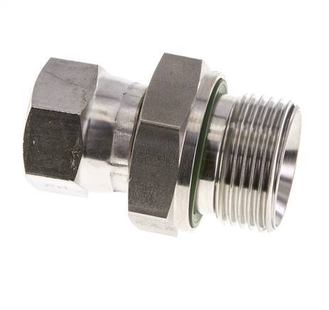 JIC Reducing Nipple UNF 3/4''-16 Female x G3/4'' Male Adjustable Stainless Steel 250bar (3512.5psi)