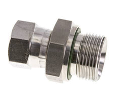 JIC Reducing Nipple UNF 3/4''-16 Female x G3/4'' Male Adjustable Stainless Steel 250bar (3512.5psi)