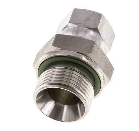 JIC Reducing Nipple UNF 3/4''-16 Female x G3/4'' Male Adjustable Stainless Steel 250bar (3512.5psi)