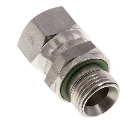JIC Reducing Nipple UNF 7/8''-14 Female x G1/2'' Male Adjustable Stainless Steel 210bar (2950.5psi)