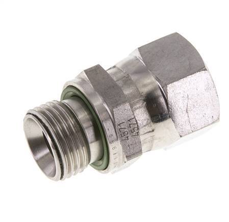 JIC Reducing Nipple UNF 7/8''-14 Female x G1/2'' Male Adjustable Stainless Steel 210bar (2950.5psi)