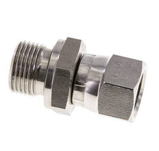 JIC Reducing Nipple UNF 9/16''-18 Female x G3/8'' Male Adjustable Stainless Steel 275bar (3863.75psi)