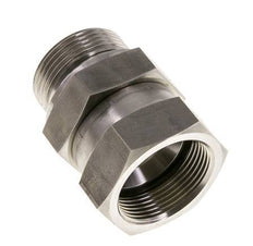 JIC Reducing Nipple UN 1-5/8''-12 Female x G1 1/4'' Male Adjustable Stainless Steel 140bar (1967.0psi)