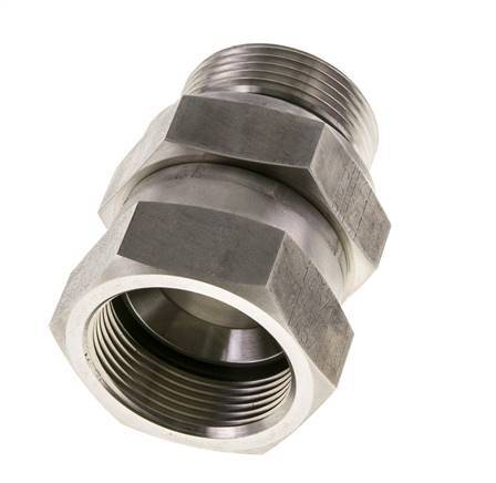 JIC Reducing Nipple UN 1-5/8''-12 Female x G1 1/4'' Male Adjustable Stainless Steel 140bar (1967.0psi)