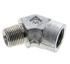 45deg Angled Fitting 3/8'' NPT Male x Female Steel 210bar (2950.5psi)