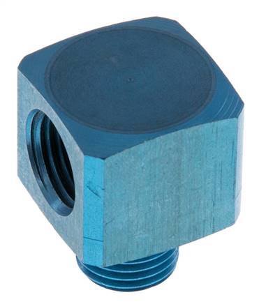 90deg Angled Fitting G1/4'' Male x Female Aluminium 16bar (224.8psi) [2 Pieces]