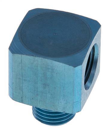 90deg Angled Fitting G1/4'' Male x Female Aluminium 16bar (224.8psi) [2 Pieces]