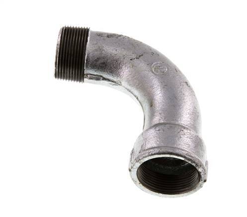 90deg Angled Fitting 1 1/2'' Male R x Female Rp Long Cast Iron 25bar (351.25psi)